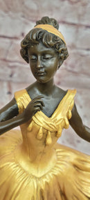 Handmade Bronze Sculpture Ballet Dancer Dance Statue Copper by Degas