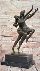 Art Deco Bronze Sculpture `Carnaval Dancers` by Otto Poertzel Hand Made