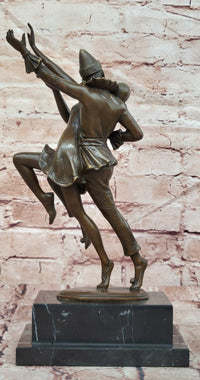 Art Deco Bronze Sculpture `Carnaval Dancers` by Otto Poertzel Hand Made