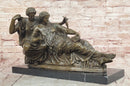 Large Bronze Sculpture Titled ''The Fates'' Modeled After Parthenon Figurine Statue
