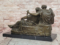 Large Bronze Sculpture Titled ''The Fates'' Modeled After Parthenon Figurine Statue