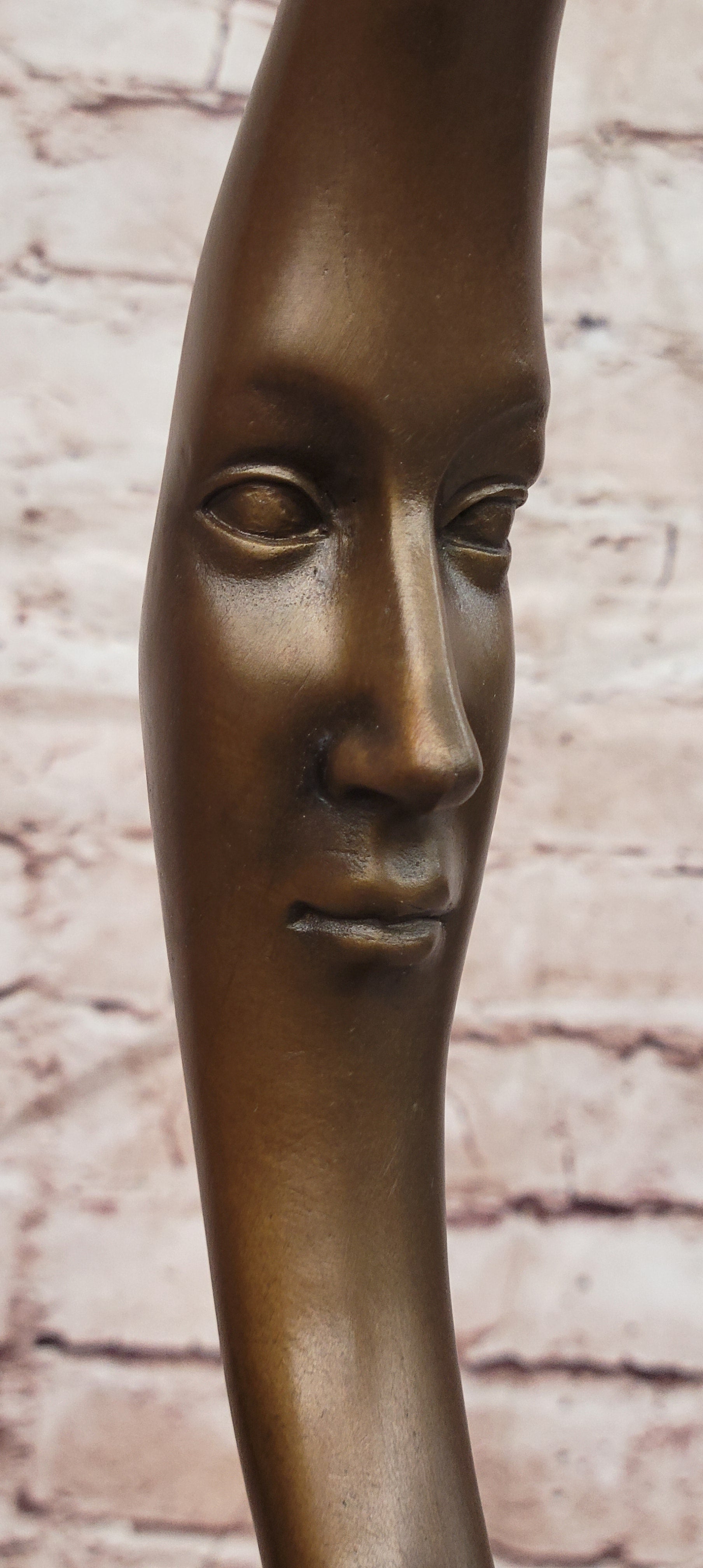 Signed Original Mario Nick Bronze Fairy on Crescent Moon Sculpture Statue