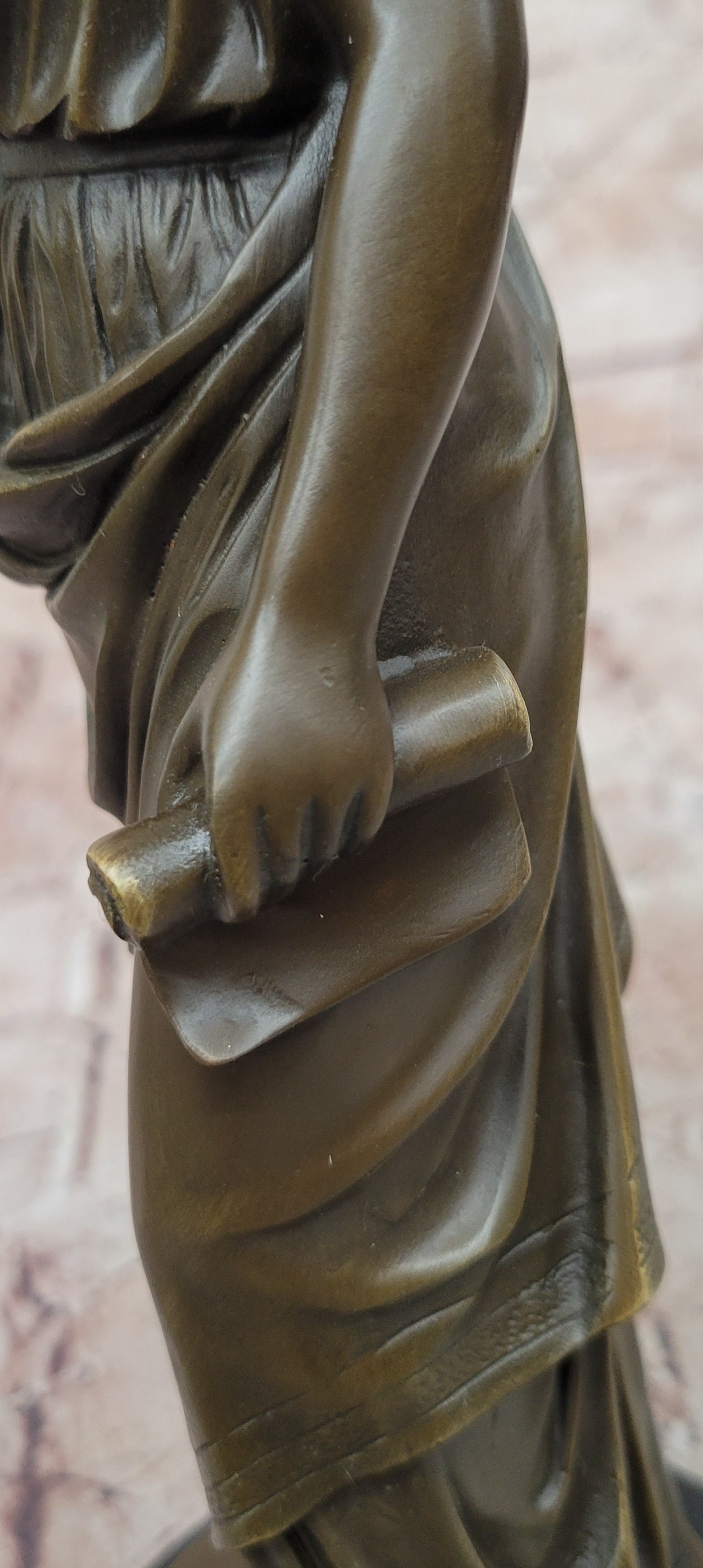 Muses Greek Goddess of Music and Art Genuine Bronze Sculpture by Cesaro