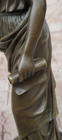 Muses Greek Goddess of Music and Art Genuine Bronze Sculpture by Cesaro