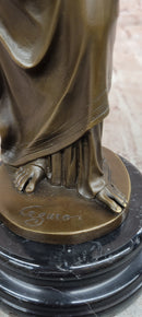 Muses Greek Goddess of Music and Art Genuine Bronze Sculpture by Cesaro