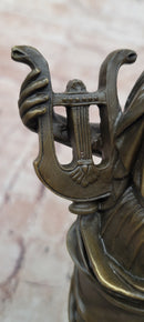 Muses Greek Goddess of Music and Art Genuine Bronze Sculpture by Cesaro