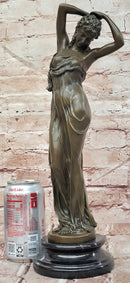 Young Woman Statue Sculpture Bronze Beautiful Female Artwork by Gory Art