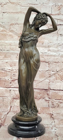 Young Woman Statue Sculpture Bronze Beautiful Female Artwork by Gory Art