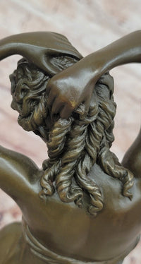 Young Woman Statue Sculpture Bronze Beautiful Female Artwork by Gory Art