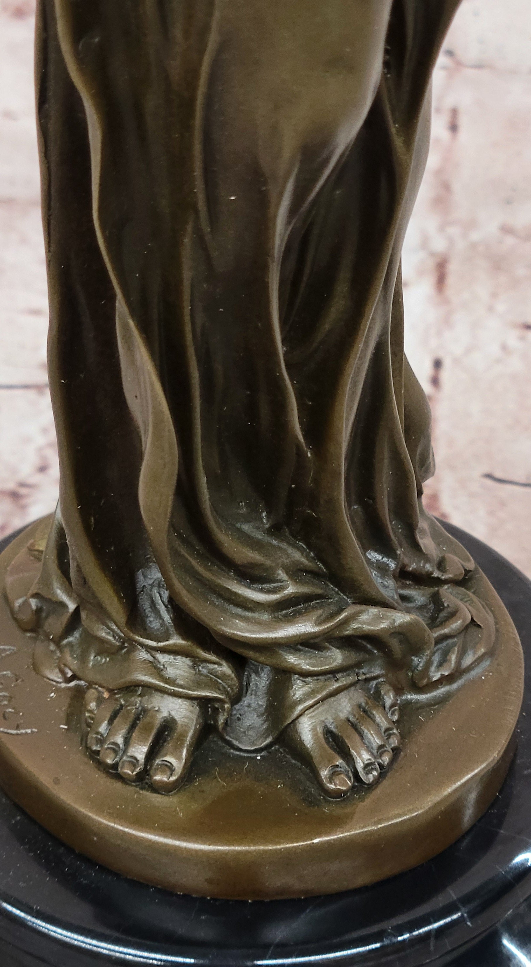Young Woman Statue Sculpture Bronze Beautiful Female Artwork by Gory Art