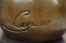 Icarus Bronze Sculpture: Winged Woman Art Nouveau Figurine on Marble Cesaro