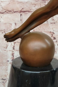 Signed Original Cesaro Icarus Genuine Bronze Sculpture Figurine Decor Art
