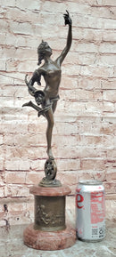 Bronze Figure Lady Fortuna Signed Giambologna Sculptures Hot Cast Figurine