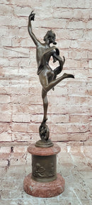 Bronze Figure Lady Fortuna Signed Giambologna Sculptures Hot Cast Figurine