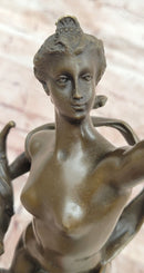 Bronze Figure Lady Fortuna Signed Giambologna Sculptures Hot Cast Figurine