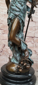 Winged Victory Angel with Sword Western Art Sculpture Bronze Statue by Coutan