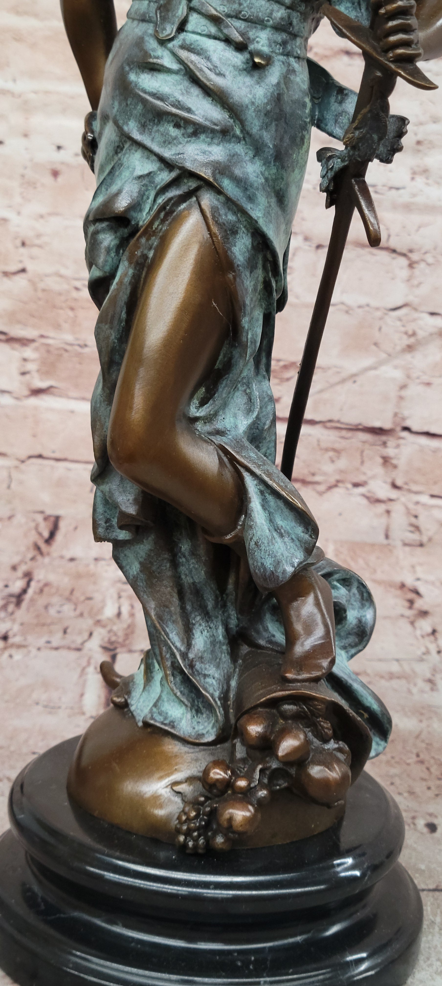 Winged Victory Angel with Sword Western Art Sculpture Bronze Statue by Coutan