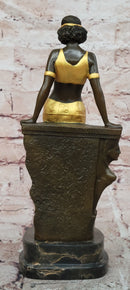 Original Milo Bronze Art Deco Statue Belly Dancer Sculpture Hot Cast Decor