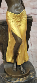 Original Milo Bronze Art Deco Statue Belly Dancer Sculpture Hot Cast Decor