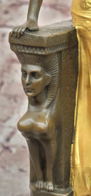 Original Milo Bronze Art Deco Statue Belly Dancer Sculpture Hot Cast Decor