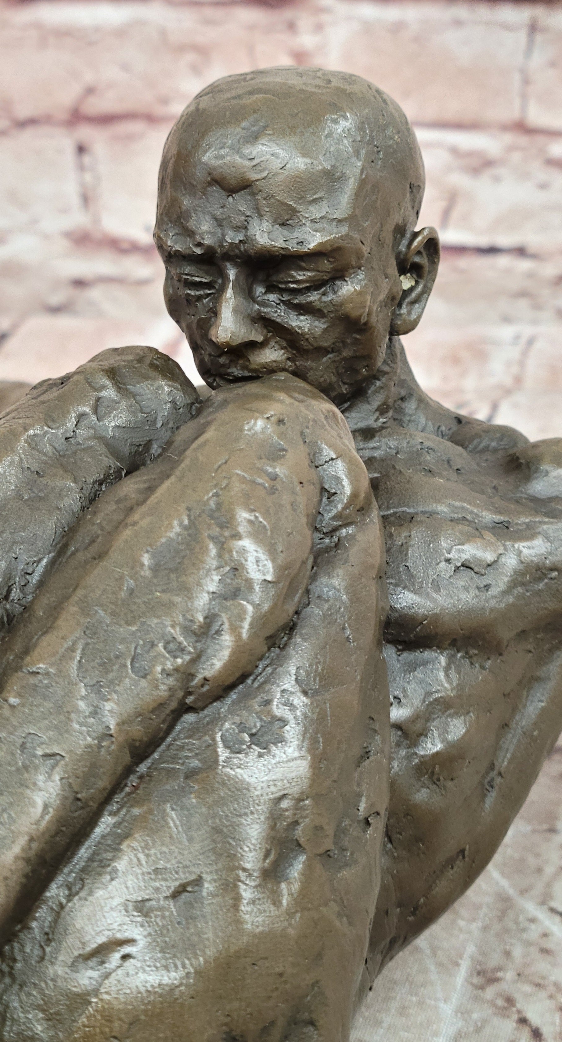Large Bronze Swimmer Sculpture Signed Milo