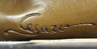 Bronze Male Nude Sculpture Bodybuilder Statue Signed Original Cesaro Gay Art