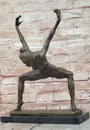 Contemporary Bronze Sculpture Abstract Modern Art Dancer Signed Milo Figurine Statue