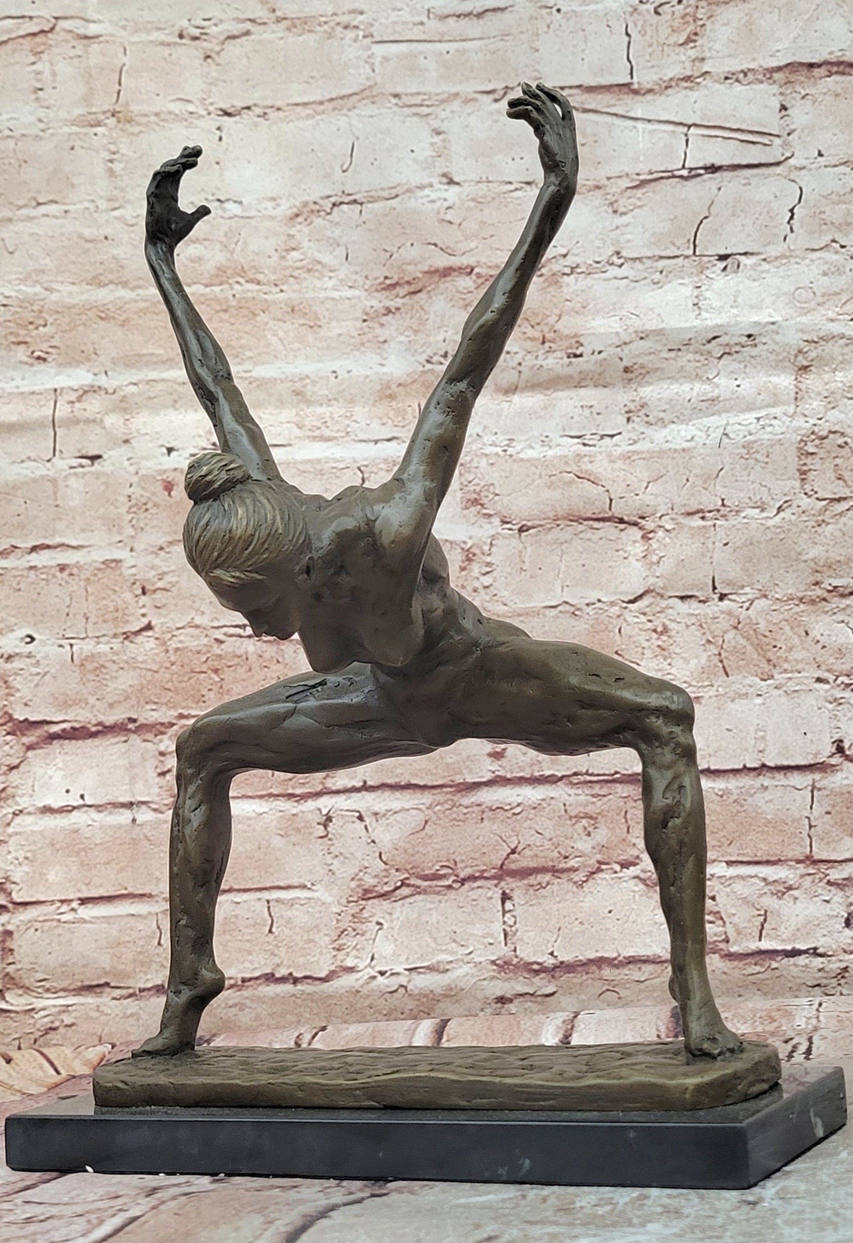 Contemporary Bronze Sculpture Abstract Modern Art Dancer Signed Milo Figurine Statue