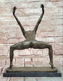 Contemporary Bronze Sculpture Abstract Modern Art Dancer Signed Milo Figurine Statue