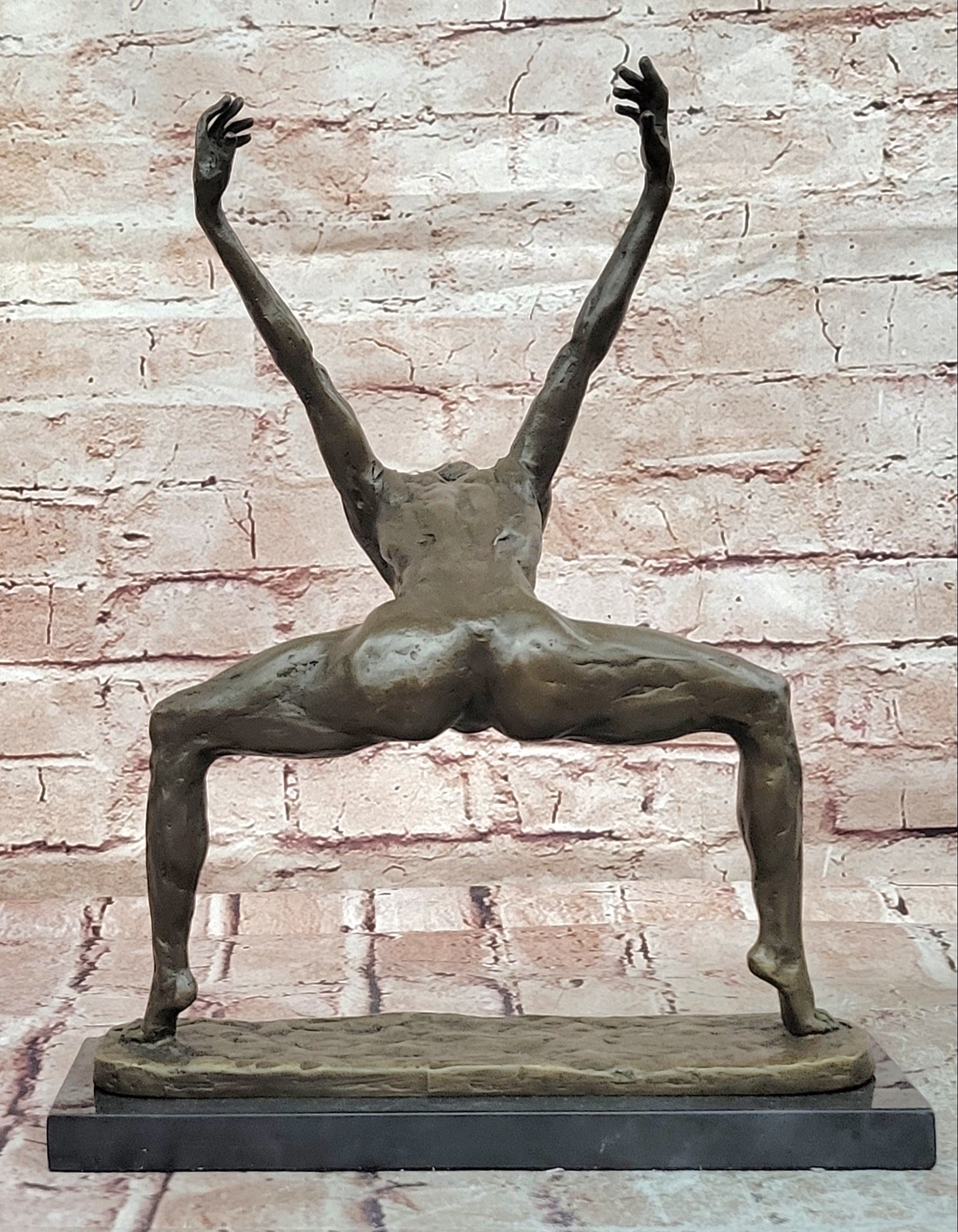 Contemporary Bronze Sculpture Abstract Modern Art Dancer Signed Milo Figurine Statue