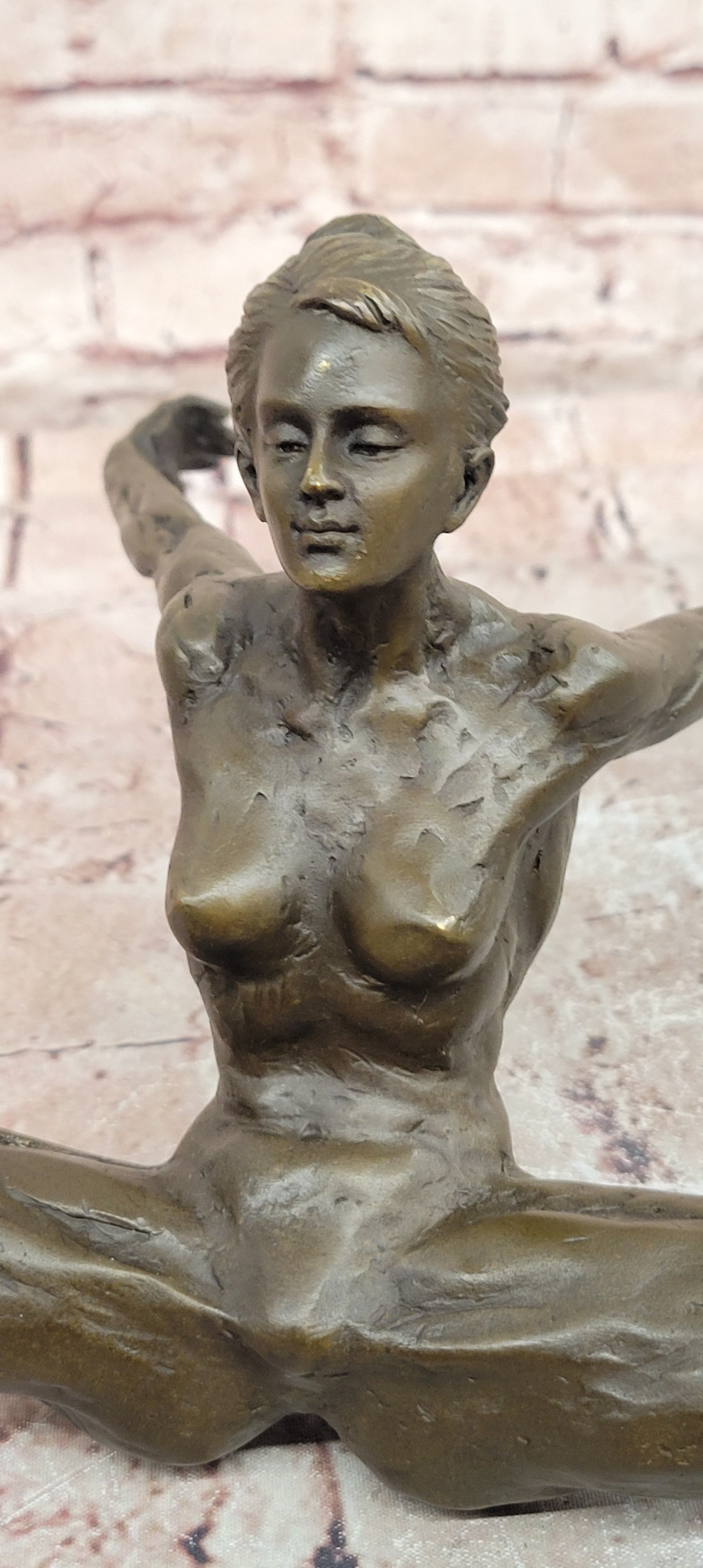 Contemporary Bronze Sculpture Abstract Modern Art Dancer Signed Milo Figurine Statue