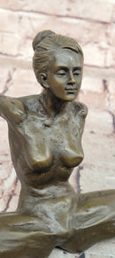 Contemporary Bronze Sculpture Abstract Modern Art Dancer Signed Milo Figurine Statue