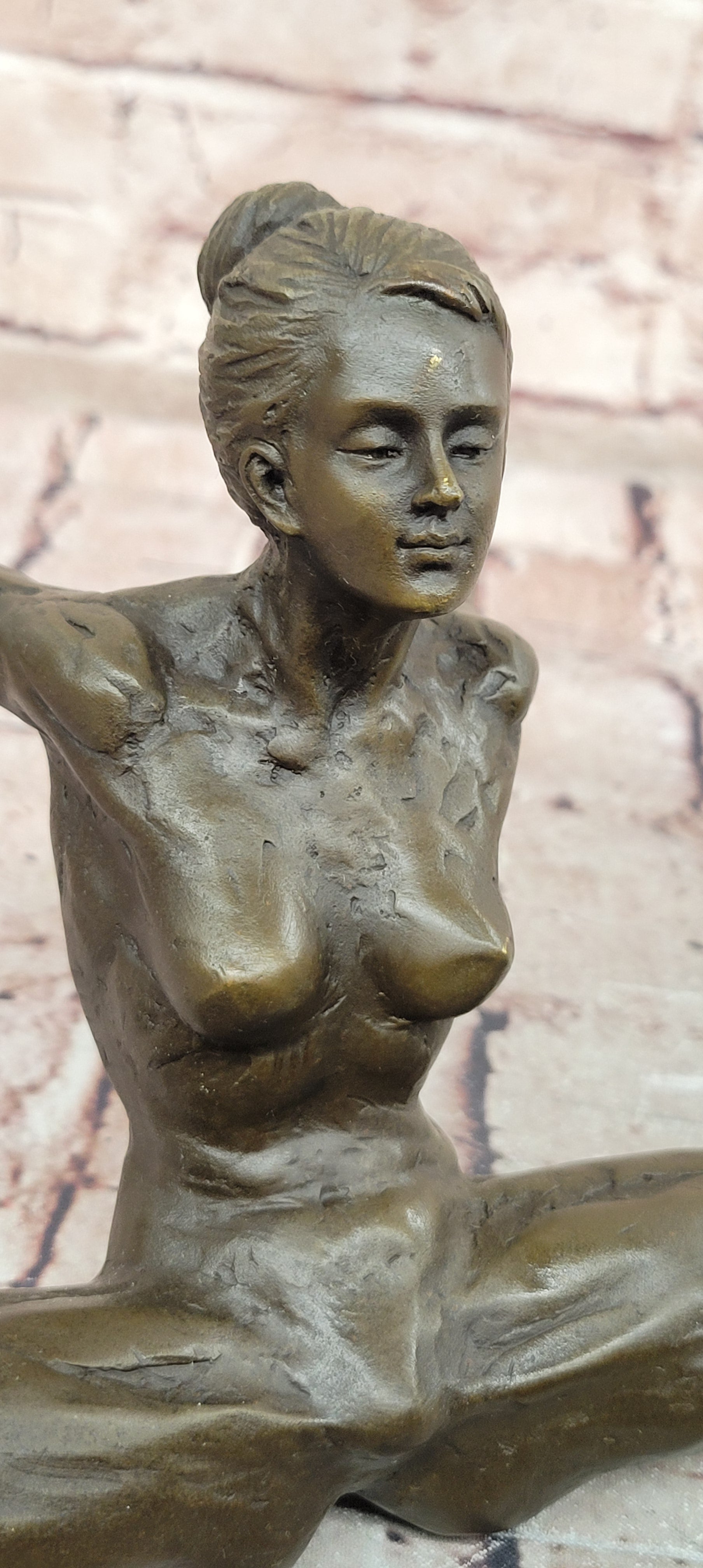 Contemporary Bronze Sculpture Abstract Modern Art Dancer Signed Milo Figurine Statue