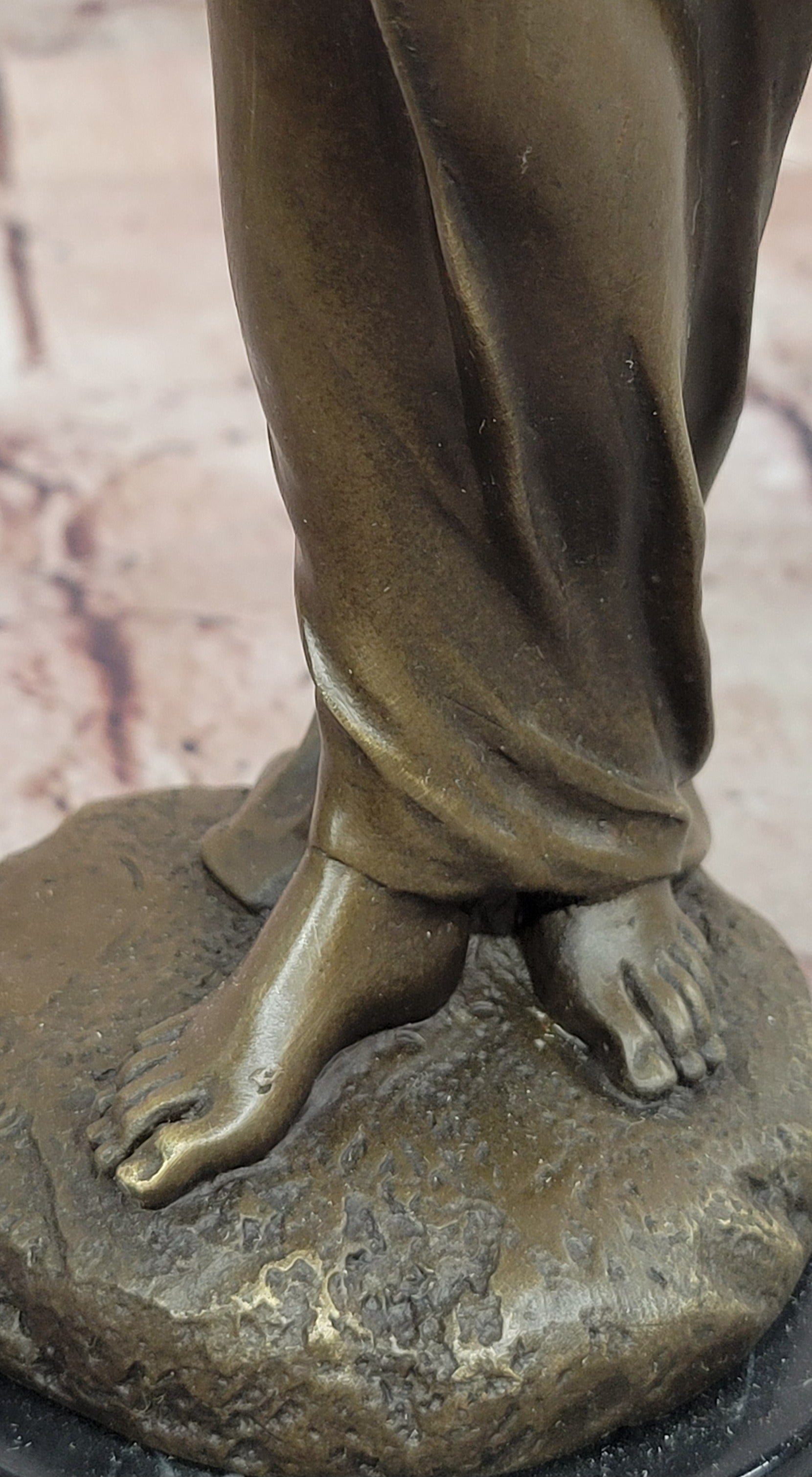 Bronze Wood Nymph Statue: Forest Goddess Sculpture Art Nouveau Style by Milo