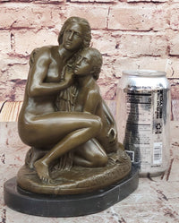 Bronze Mother and Child - A Touch of Tenderness by Adolf Jerichau