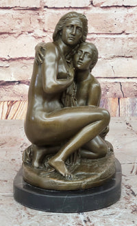 Bronze Mother and Child - A Touch of Tenderness by Adolf Jerichau