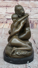 Bronze Mother and Child - A Touch of Tenderness by Adolf Jerichau