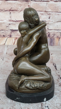 Bronze Mother and Child - A Touch of Tenderness by Adolf Jerichau