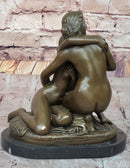 Bronze Mother and Child - A Touch of Tenderness by Adolf Jerichau