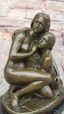 Bronze Mother and Child - A Touch of Tenderness by Adolf Jerichau