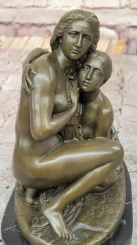 Bronze Mother and Child - A Touch of Tenderness by Adolf Jerichau