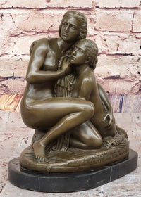 Bronze Mother and Child - A Touch of Tenderness by Adolf Jerichau