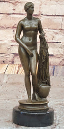 Hot Cast Bronze Nude Inspired by Venus - Signed Milo - Marble Base
