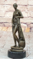 Hot Cast Bronze Nude Inspired by Venus - Signed Milo - Marble Base
