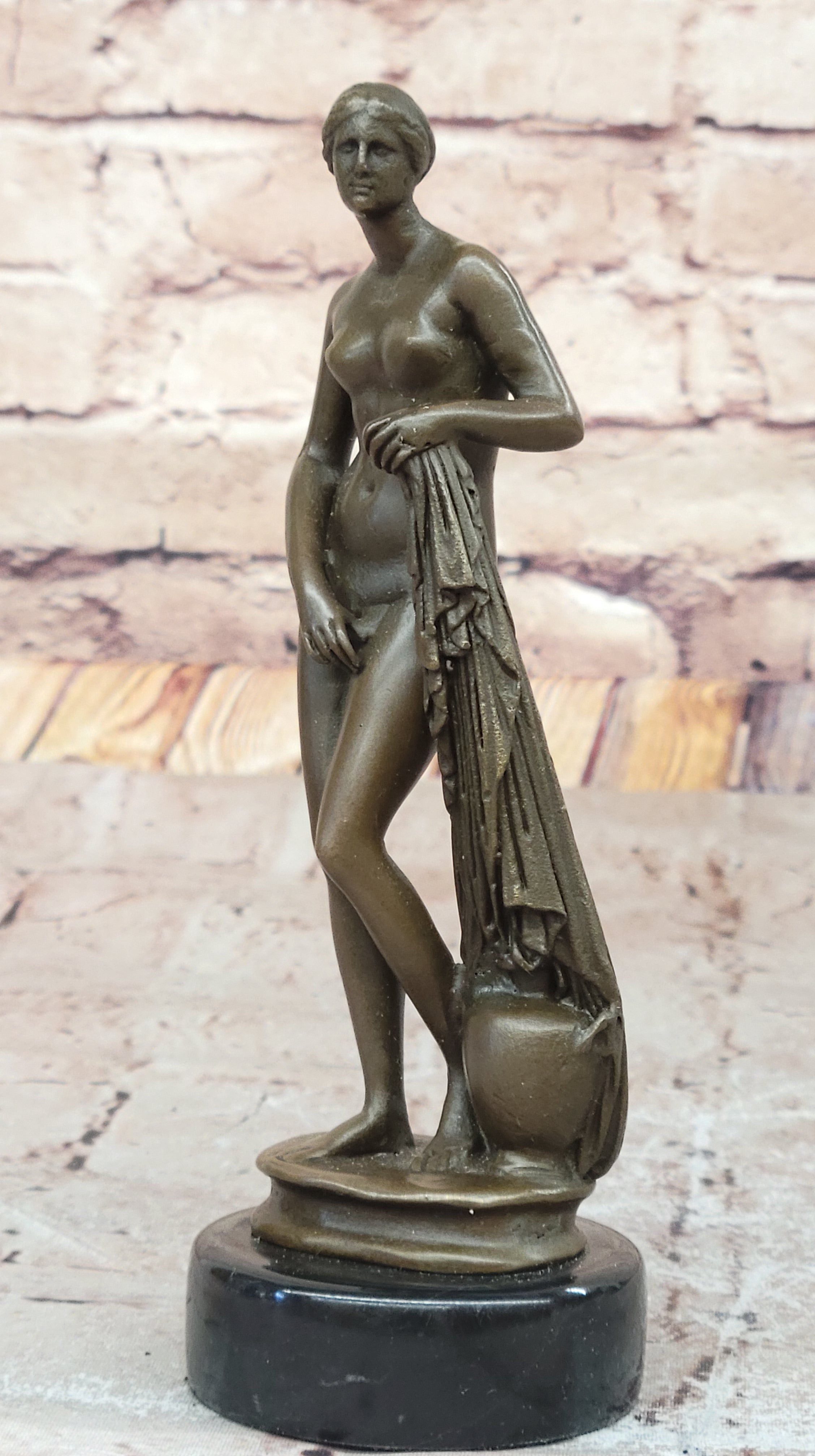 Hot Cast Bronze Nude Inspired by Venus - Signed Milo - Marble Base