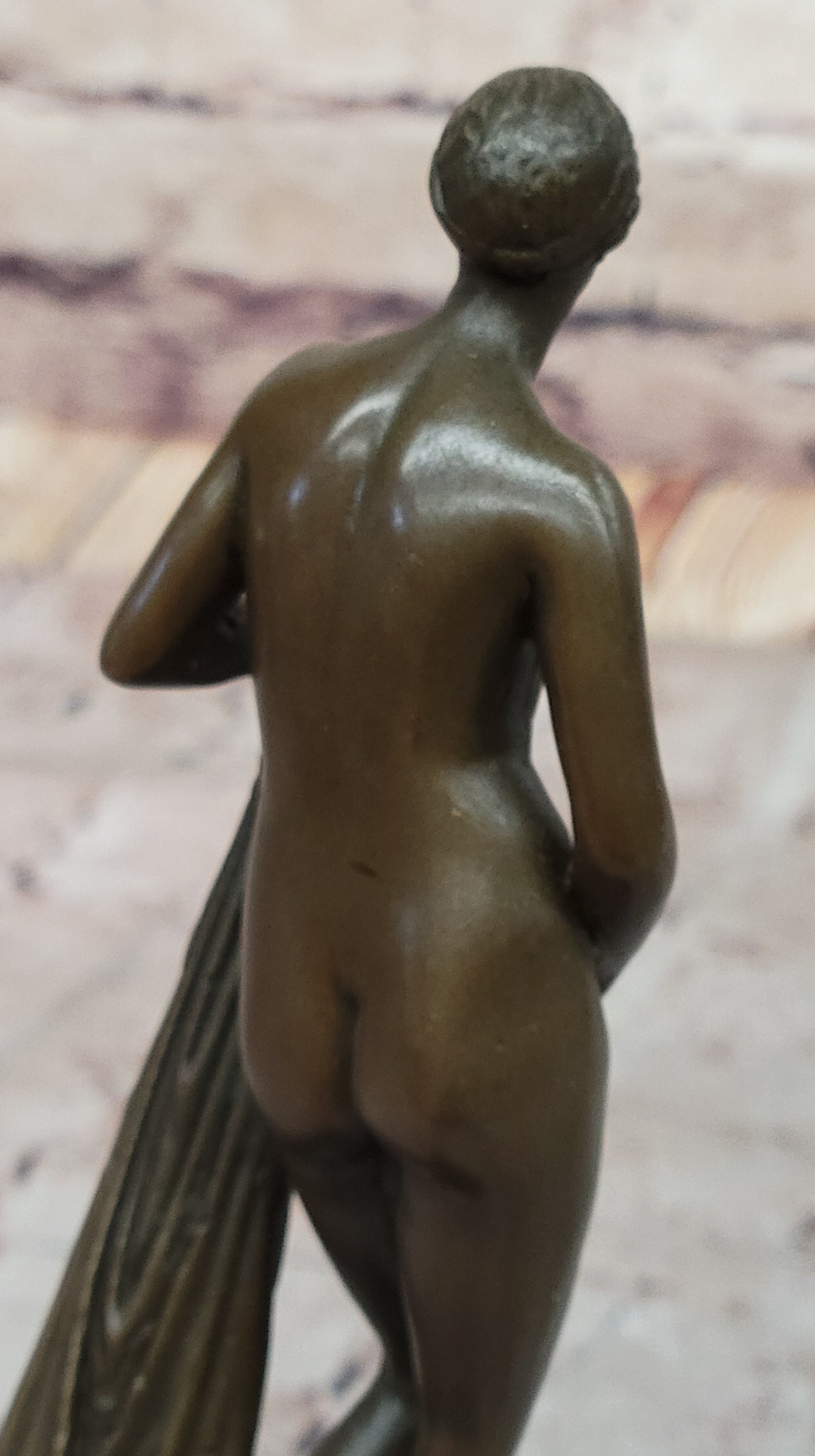 Hot Cast Bronze Nude Inspired by Venus - Signed Milo - Marble Base