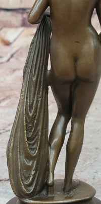 Hot Cast Bronze Nude Inspired by Venus - Signed Milo - Marble Base