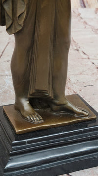 Bronze Sculpture of Athena with Shield and Helmet by Milo
