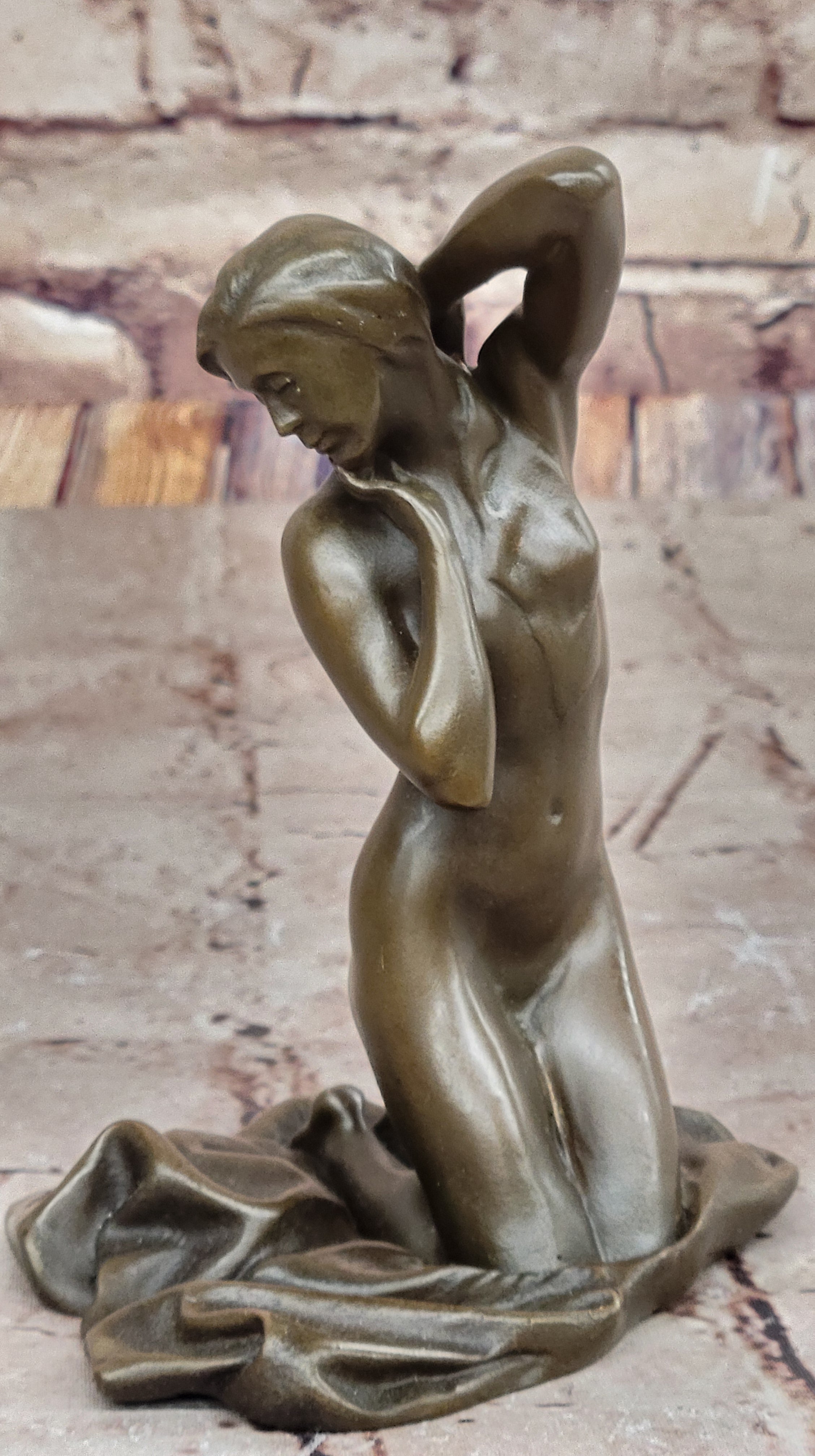 Nude Female Figure Naked Girl Bronze Statue Sculpture Art Deco by Mavchi Artwork