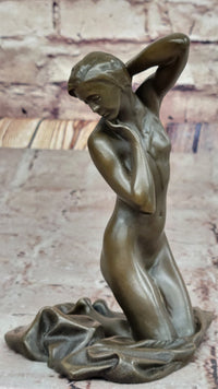 Nude Female Figure Naked Girl Bronze Statue Sculpture Art Deco by Mavchi Artwork